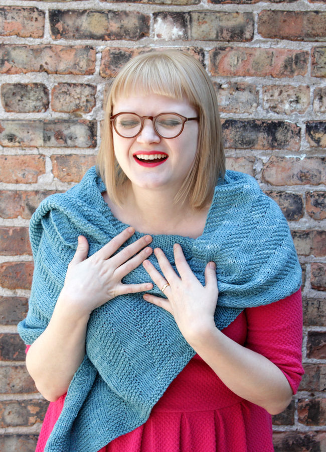 Meet the Sixth Degree Shawl. Cast on this gorgeous, free pattern designed with American made, ethically-sourced yarn!