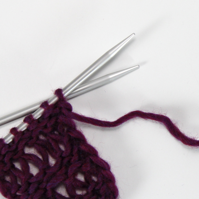 Learn how to knit the drop stitch with this easy to follow video tutorial.