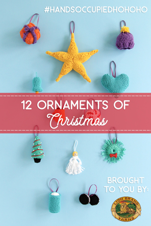 Knit or crochet some adorable ornaments to trim your tree! Join Hands Occupied this holiday season to make Christmas ornaments with free patterns all season along. Each ornament doubles as a great gift topper & stocking stuffer!