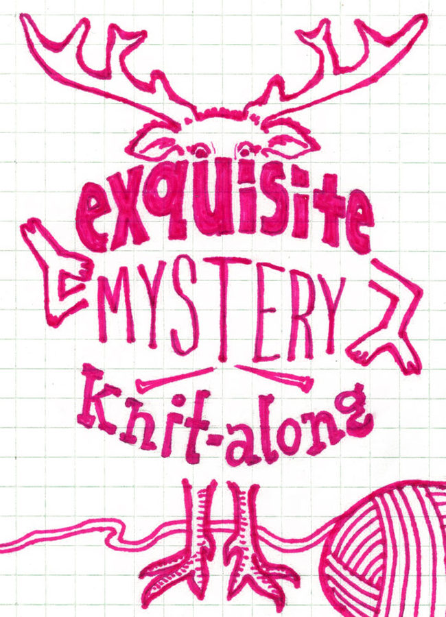 Join the Exquisite Mystery Knit Along starting January 1. Designed collaboratively by three designers: Heidi Gustad, Christopher Salas & Sarah Abram, this knit along is not to be missed!