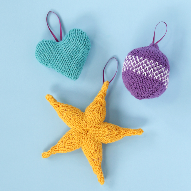 Add some handmade cuteness to your Christmas tree this year - knit up a colorful ornament for your tree with one of these three free patterns. 