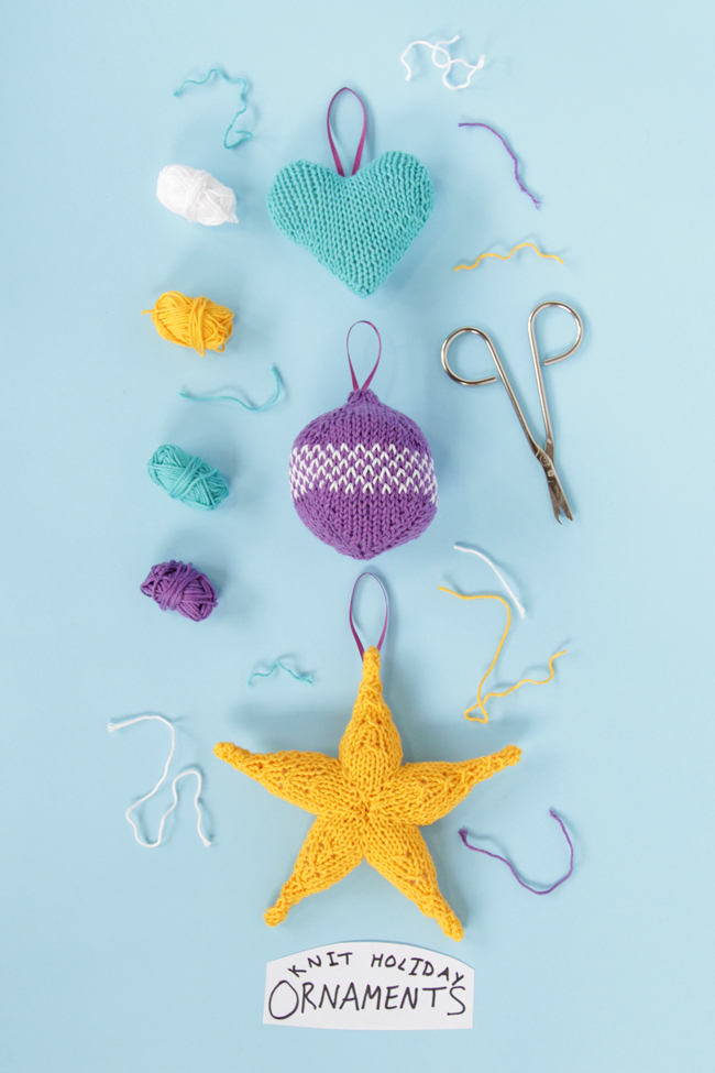 Add some handmade cuteness to your Christmas tree this year - knit up a colorful ornament for your tree with one of these three free patterns. 