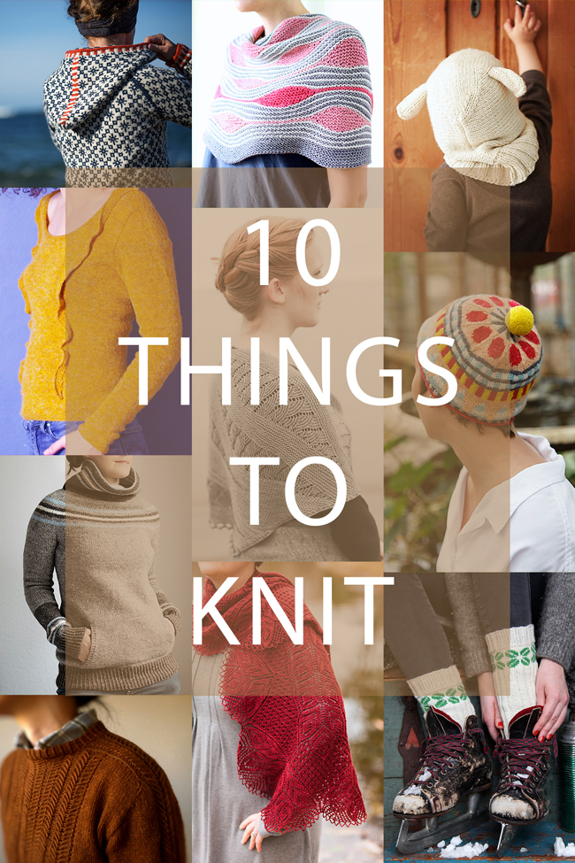 There are so many inspiring new things to knit this season - here are ten colorful, contemporary knitting patterns to add to your project queue.