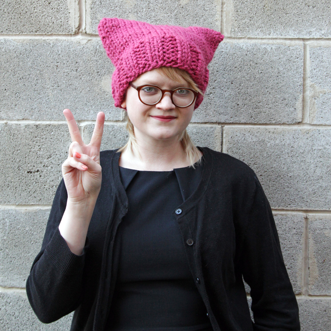 Knit a quick hat to help raise awareness for an important cause - click through the TWO free patterns, one designed for beginners and one for more seasoned knitters.