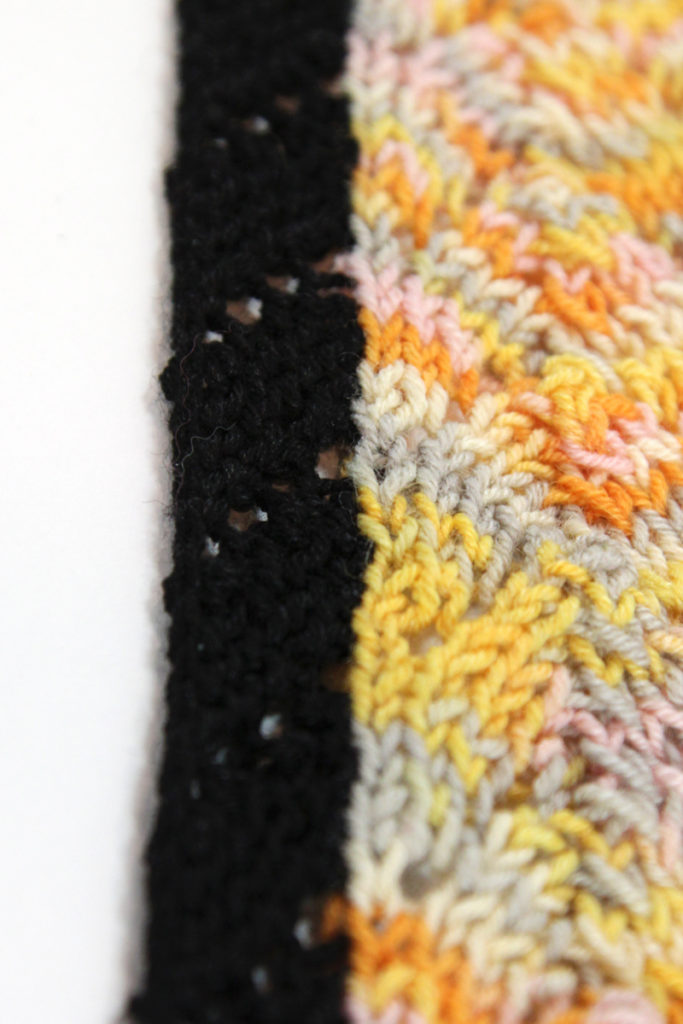Learn how to pick up stitches in knitting. This easy video tutorial shows you how to pick up and knit stitches in a selvage edge. 