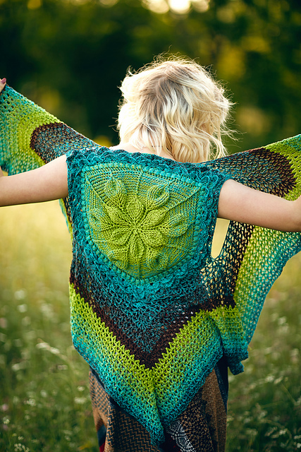 Embossed Crochet Vest by Bonita Patterns