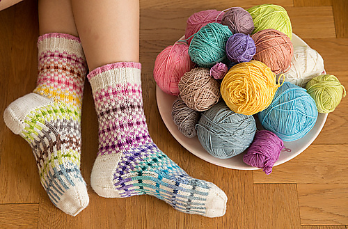  InfiniSOCKS Mega knitting pattern by Deborah Tomasello