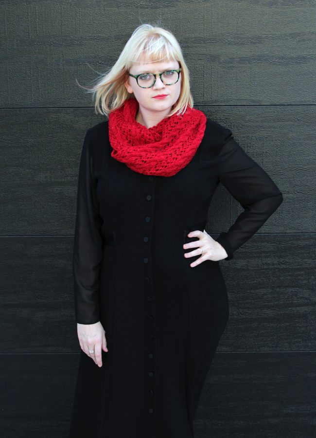 The Scarf of Dreams knitting pattern by Heidi Gustad, inspired by The Night Circus