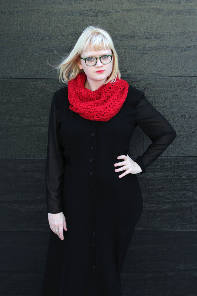 The Scarf of Dreams knitting pattern by Heidi Gustad, inspired by The Night Circus