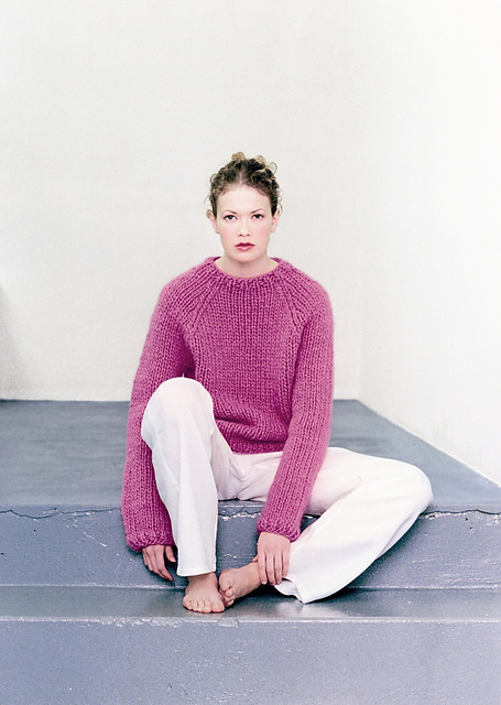  Pink Plain Icelandic Sweater by Ístex Yarn