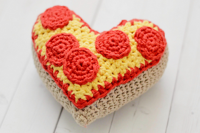 Heart Shape Pizza Amigurumi by Mary Ann Casteel