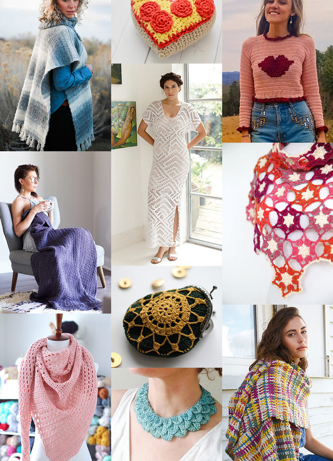 Ten new patterns to crochet, February 2018.