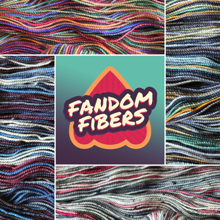 Inspired by pop culture, Fandom Fibers celebrates the fandom community through hand dyed yarns, and custom kits. We have collaborated with Rhichard Devrieze to bring you the best yarns to celebrate your favorite characters, books, movies, and TV series. 