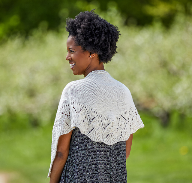 Ansonia Shawl pattern by Tian Connaughton from Vacation Knits Vol. 2