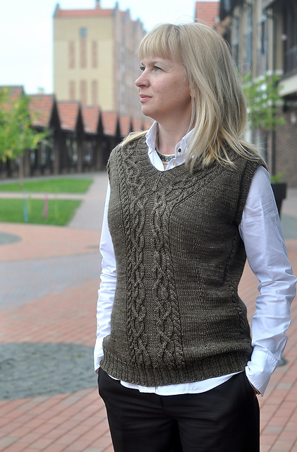 Ladie's Old College Club Vest by Pelykh Natalie