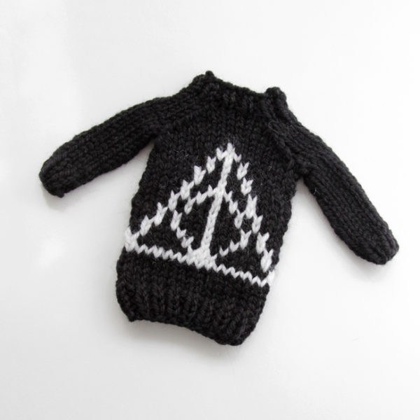 Mini Magic Symbol Sweater by Heidi Gustad, designed as part of Fandom Fibers' inaugural collection.