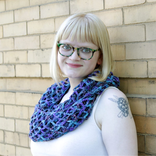 Crochet the versatile Market Cowl, a free pattern that does double duty as a layering-friendly cowl or wrap.
