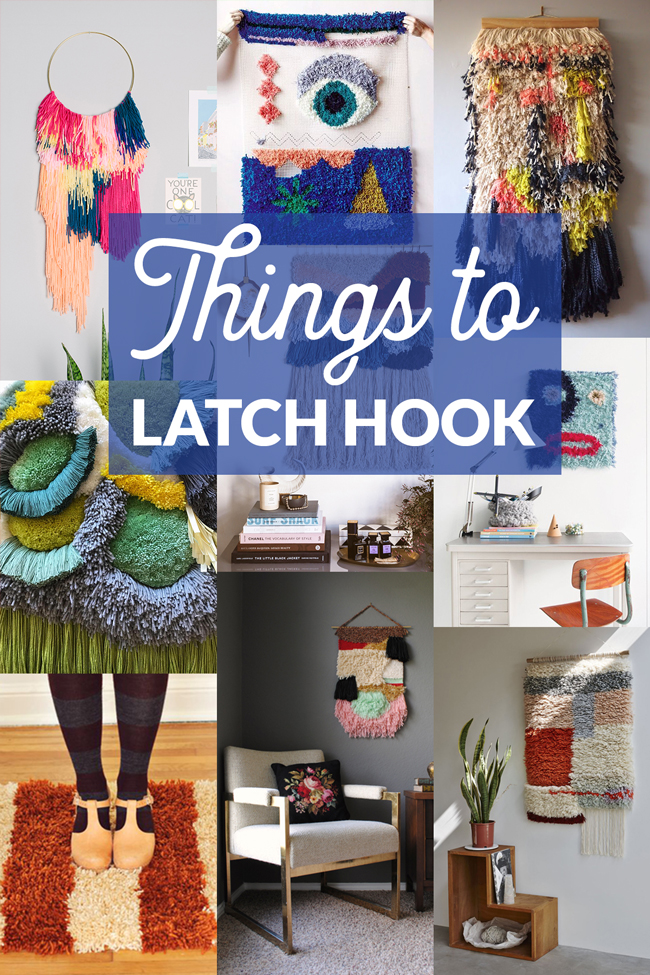 Latch hook is back! Check out 9 inspiring ideas for a contemporary take on this shaggy, well-loved craft. 