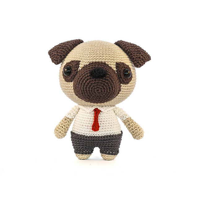 Mr. Pug Amigurumi by Mariska Vos-Bolman 