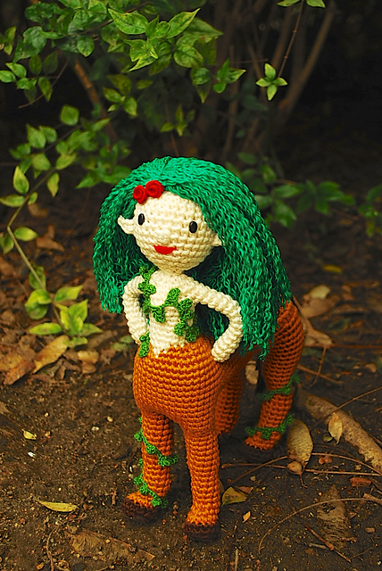 Gaia, the forest centaur doll by Crafteando