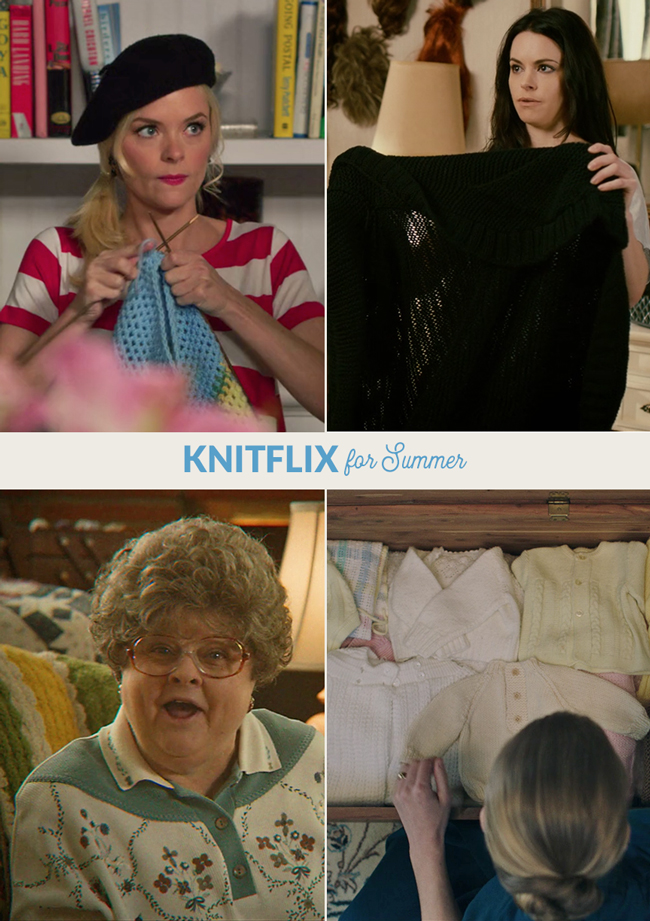 It's summertime, which means that it's the perfect time to binge watch shows online while cranking out our favorite knit and crochet projects on long, hot days. Here are 4 great picks & how they rate in terms of representing knit & crochet. :)