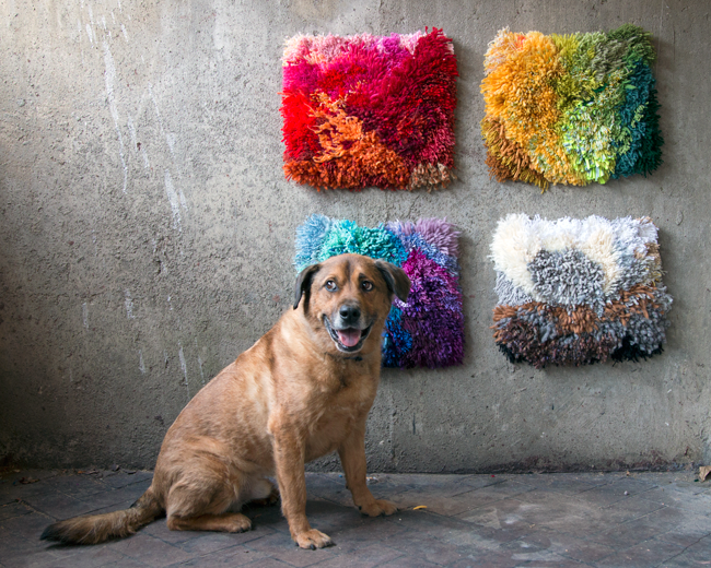 Latch (Hook) the Rainbow - This simple, four-panel latch hook project is all about finding a way to beautifully use and share scraps from your yarn stash. Gather your yarn ends! Quilters get to use fabric scraps to create beautiful works of art from their leftovers. Why can't the same concept apply to yarn crafters? Learn all about how to make an intuitive latch hook project like this with a craft tutorial from professional Knit & Crochet Designer, Heidi Gustad of Hands Occupied. 