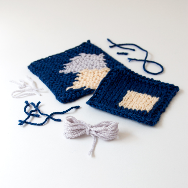 Learn how to knit intarsia patterns without using bobbins or butterflies, and check out the case for disorganized intarsia knitting with two great video tutorials. 