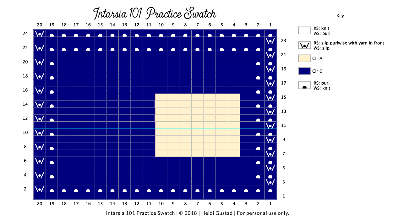 Intarsia 101: What is intarsia knitting, how it's different from stranded colorwork, and how to knit intarsia, featuring an in-depth video tutorial to demonstrate the technique for absolute beginners.