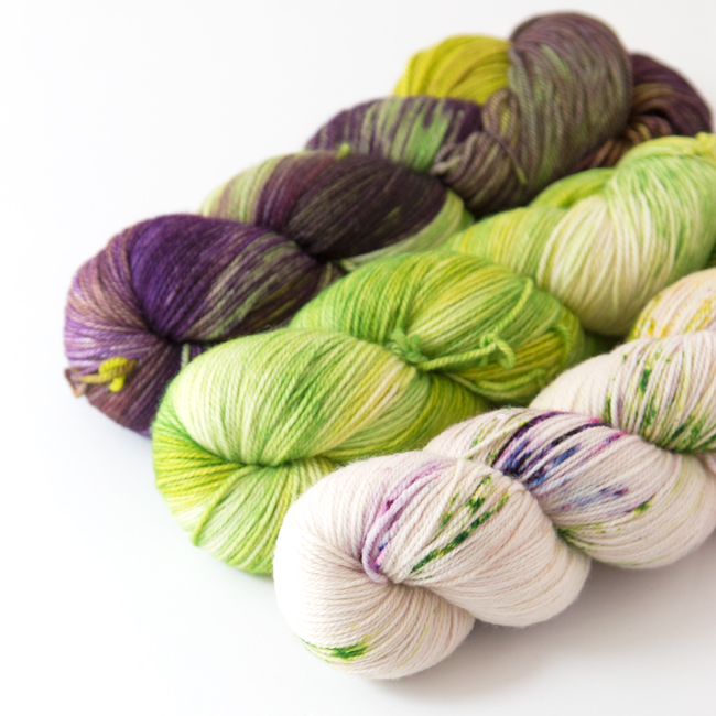 Zen Yarn Garden's gorgeous, hand-dyed Color Bundles are so easy to work with. Dyed to order, these 3 skein sets are designed to compliment each other and flow together effortlessly. Click through to learn more and enter to win an entire Zen Yarn Garden Color Bundle for your next knitting or crochet project.