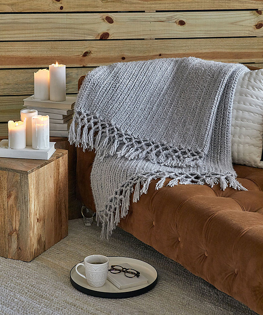 Cozy Time Fringe Throw by Salena Baca