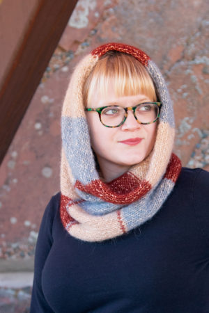 Knit yourself a quick cowl that doubles as a hood - a snood! The Checked Snood is a colorful, geometric knitting pattern that uses 3 colors of Berroco Brielle to create a stunning, versatile accessory you'll wear from fall to spring. Bonus: it's a free pattern!