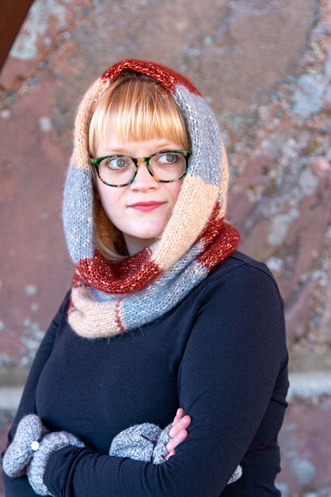 Knit yourself a quick cowl that doubles as a hood - a snood! The Checked Snood is a colorful, geometric knitting pattern that uses 3 colors of Berroco Brielle to create a stunning, versatile accessory you'll wear from fall to spring. Bonus: it's a free pattern!