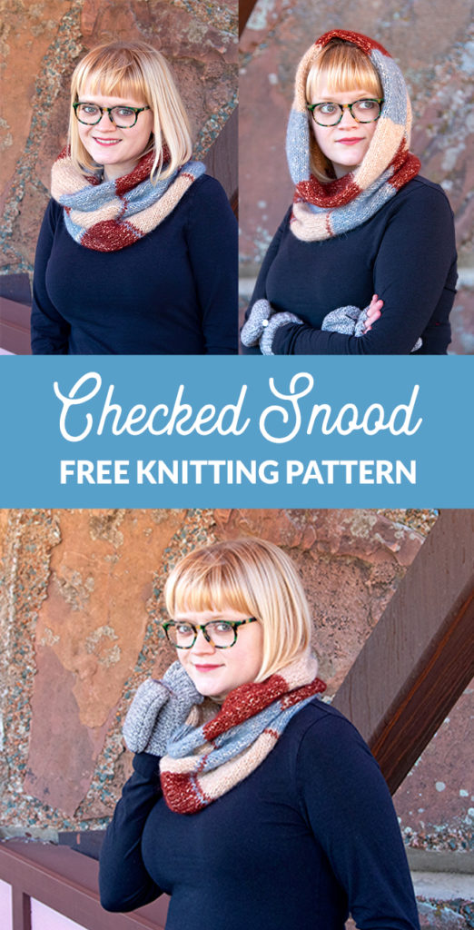 Knit yourself a quick cowl that doubles as a hood - a snood! The Checked Snood is a colorful, geometric knitting pattern that uses 3 colors of Berroco Brielle to create a stunning, versatile accessory you'll wear from fall to spring. Bonus: it's a free pattern!