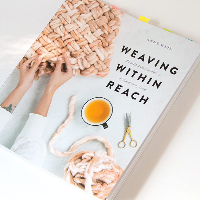 Weaving Within Reach is a beautiful new craft book from Anne Weil, author of Knitting Without Needles and blogger behind Flax & Twine. 