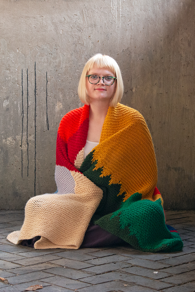 Intarsia Mountain, a knitting pattern designed by Heidi Gustad