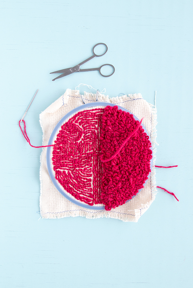 Punch Needle Basics - How to Create a Punch Needle Project in a