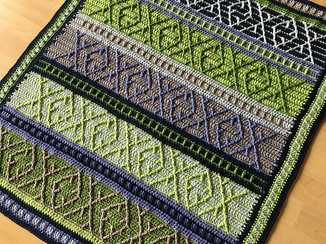 Inscribed Blanket crochet pattern by Rachel Beth