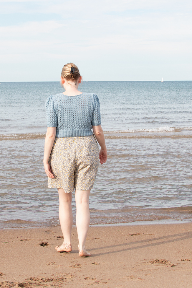 Handmade beachwear is so much fun to make! Find tips for achieving a good fit when knitting from a vintage pattern, and take a look at a handmade, 1940s-inspired swim set. 