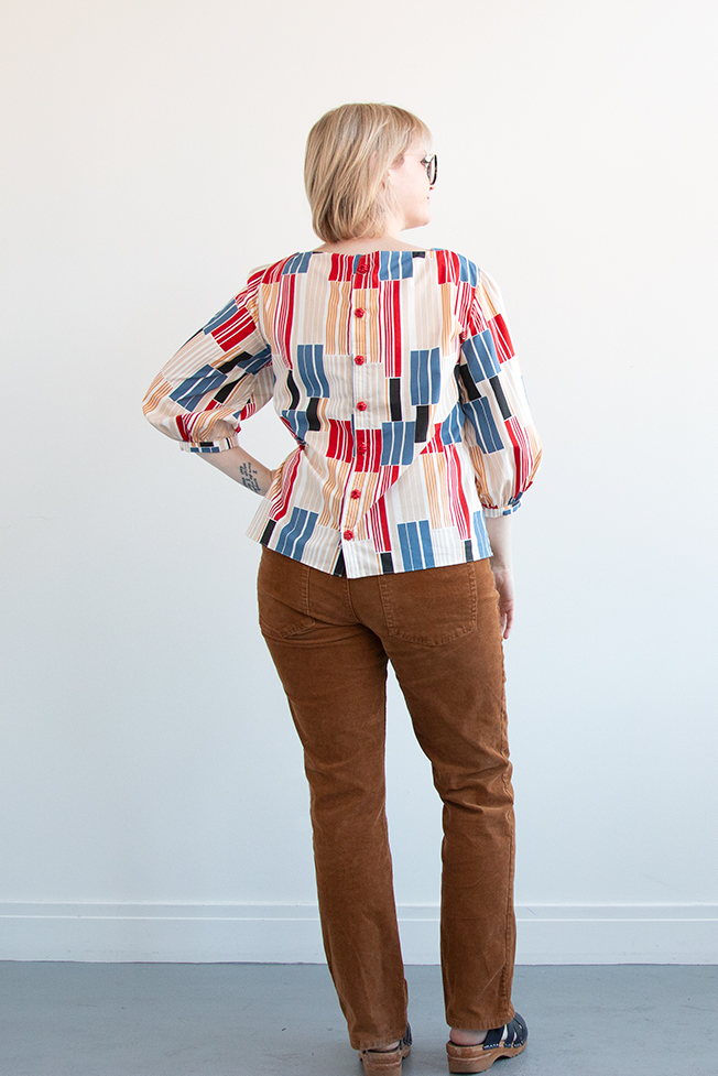 Sewing the Mathilde Blouse: what worked? What didn't? And where can you find fun, fresh fabric to pair with some beautiful buttons for adding to your handmade wardrobe? This post has the answers. 