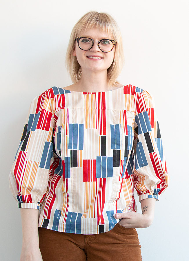 Sewing the Mathilde Blouse: what worked? What didn't? And where can you find fun, fresh fabric to pair with some beautiful buttons for adding to your handmade wardrobe? This post has the answers.