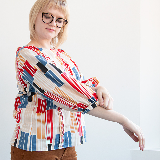 Sewing the Mathilde Blouse: what worked? What didn't? And where can you find fun, fresh fabric to pair with some beautiful buttons for adding to your handmade wardrobe? This post has the answers.