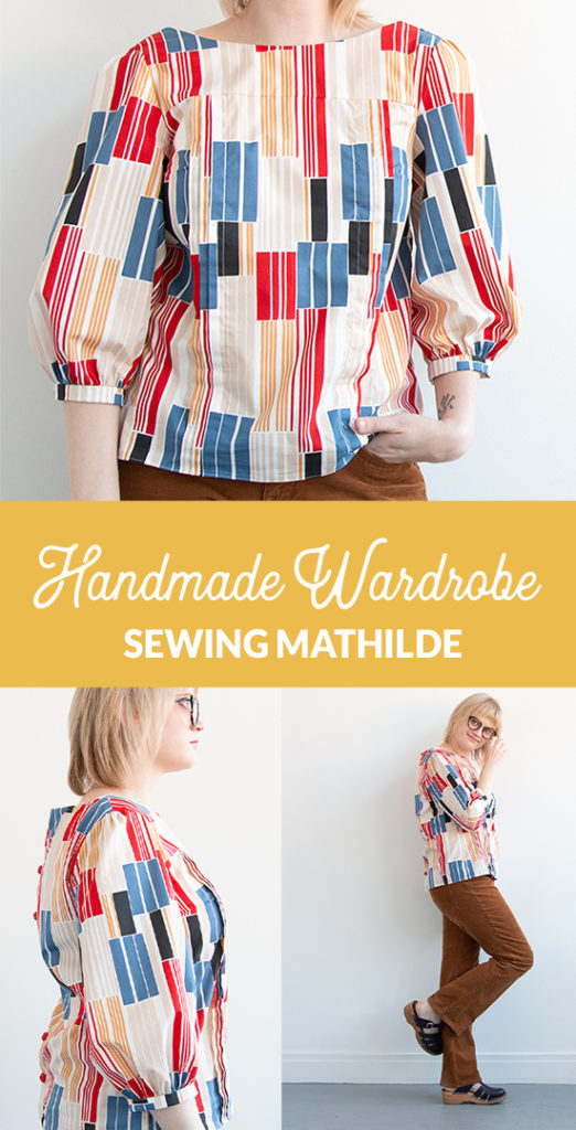 Sewing the Mathilde Blouse: what worked? What didn't? And where can you find fun, fresh fabric to pair with some beautiful buttons for adding to your handmade wardrobe? This post has the answers. 