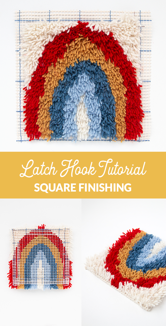 Square Latch Hook Finishing Tutorial Hands Occupied
