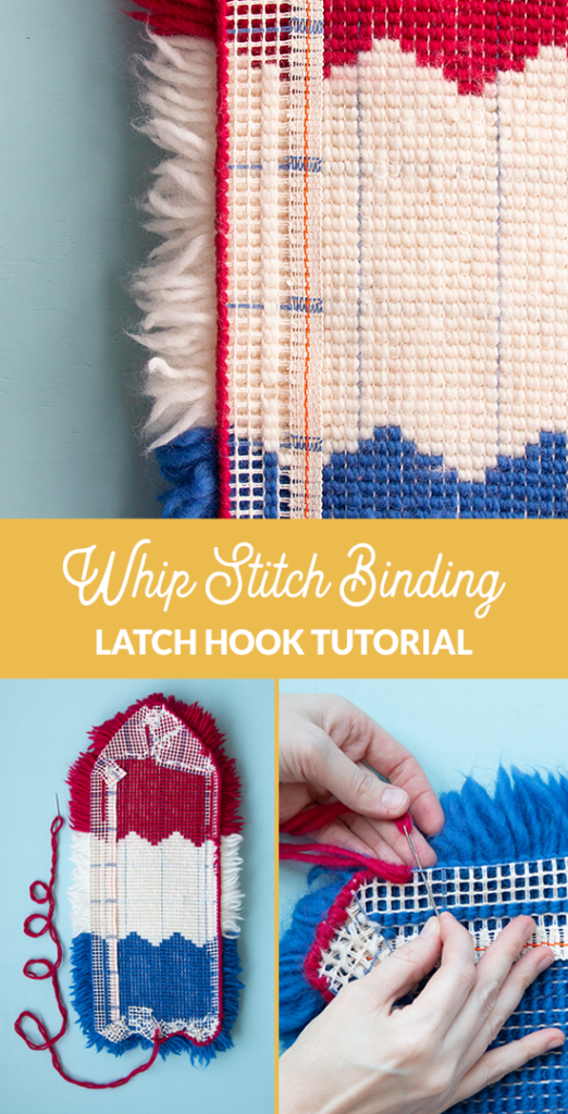 How to use a latch hook crochet needle/step by step tutorial.How