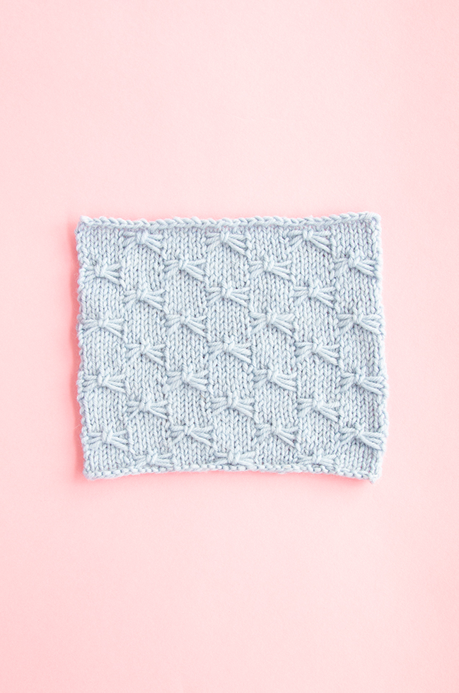 The Little Butterfly Stitch adds so much character to simple stockinette. Only a little funky to knit, and it packs a huge visual punch!