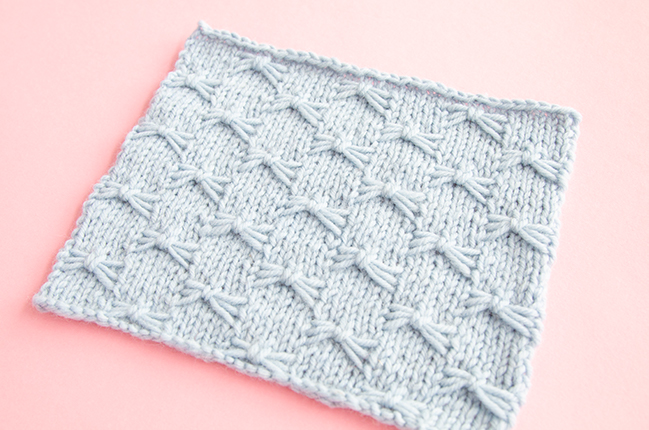 The Little Butterfly Stitch adds so much character to simple stockinette. Only a little funky to knit, and it packs a huge visual punch!