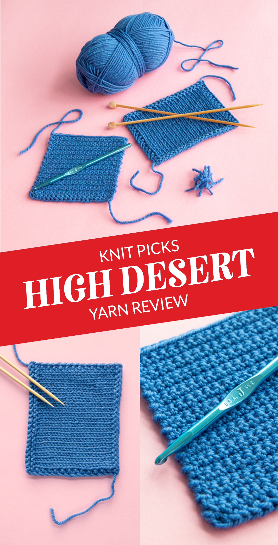 Knit Picks High Desert is a new yarn available in a range of jewel tone colors & two weights. Take a closer look at this versatile yarn that's 100% American from sheep to skein. #KPHighDesert2021 #sponsored